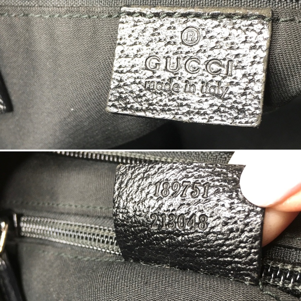 Authentic Gucci unisex messenger bag black monogram canvas - Picture 15 of 16
